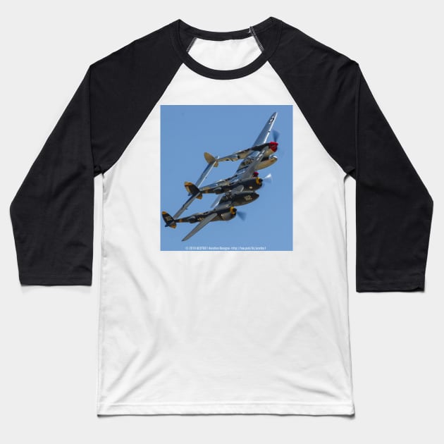 P-38 Lightnings Baseball T-Shirt by acefox1